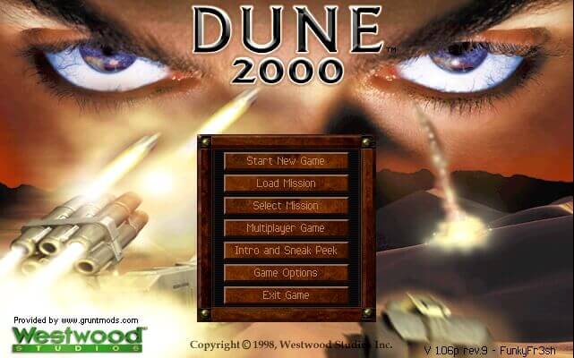 Dune 2000 Main Screenshot